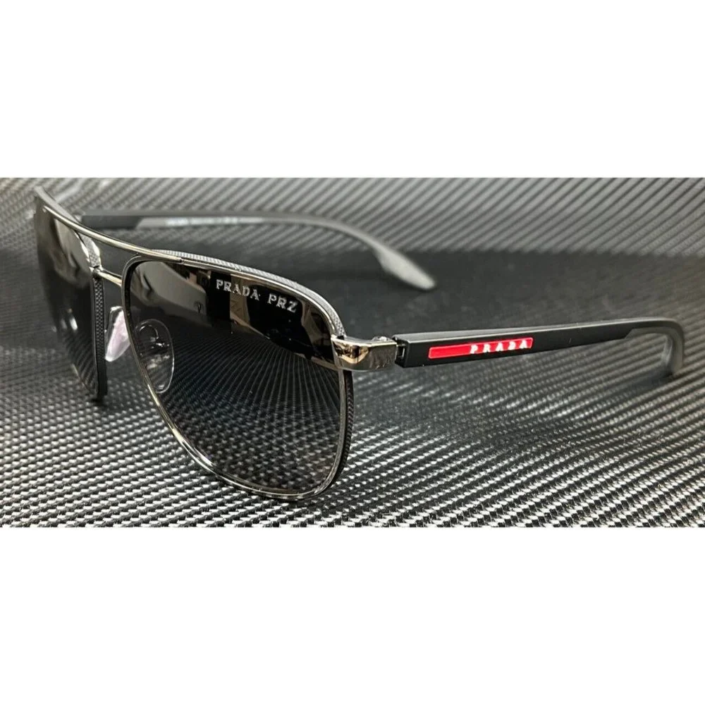 Prada Polarized Men's Black Sunglasses
